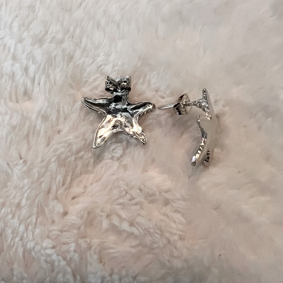 NWOT Sterling Silver Starfish Earrings - Picture 4 of 5